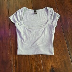 light blue windsor top